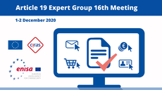 16th Meeting of Article 19 Expert Group: Strengthening Security for e-Trust Services