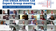 Article 13a Expert Group convened by ENISA for its 31st meeting